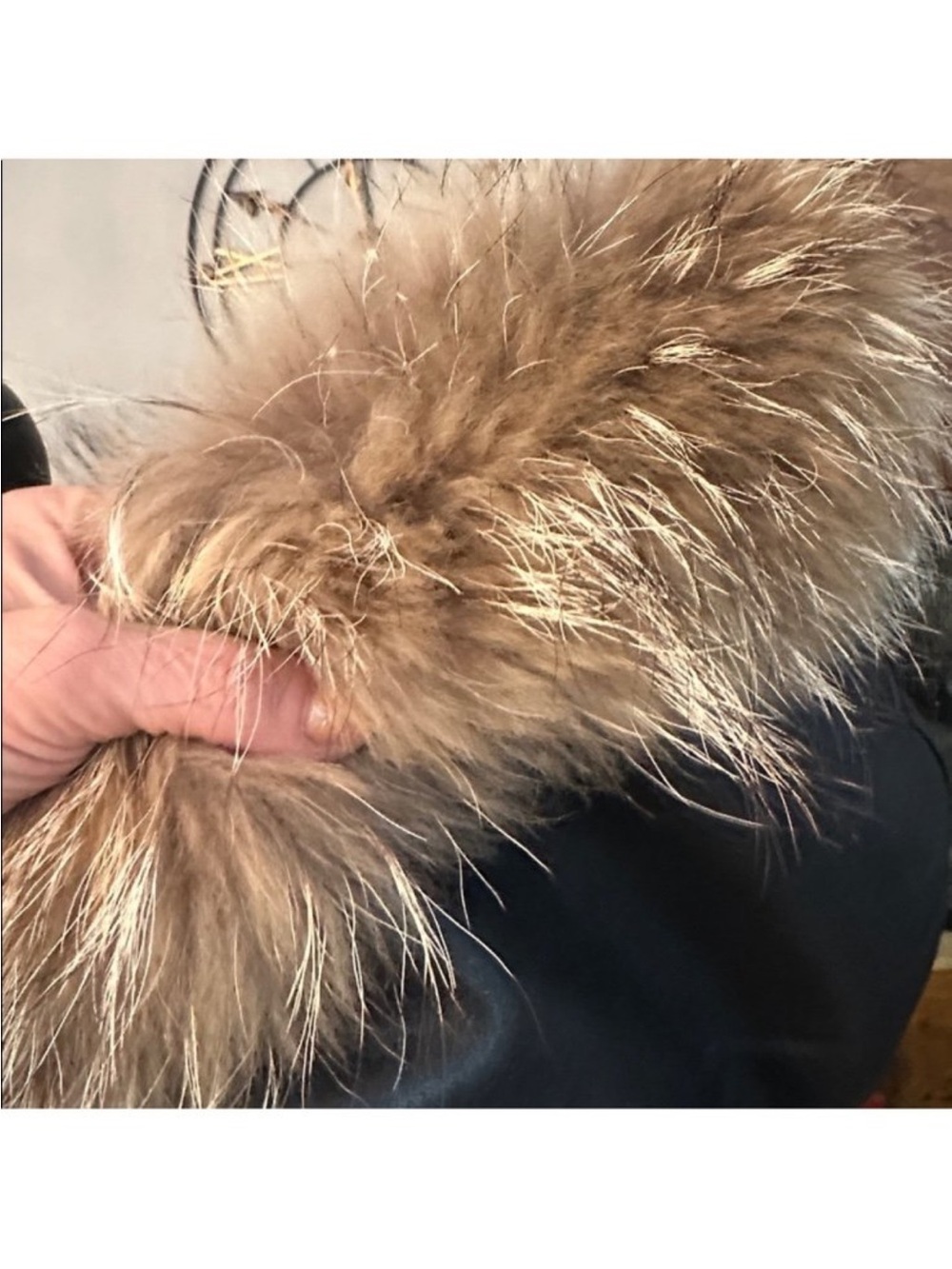 Moto Biker country goose GORGEOUS Softest  leather Warmest JacketFoxFur Size 2xL - Picture 2 of 9